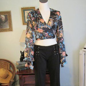 Vintage 90s Wrap Blouse